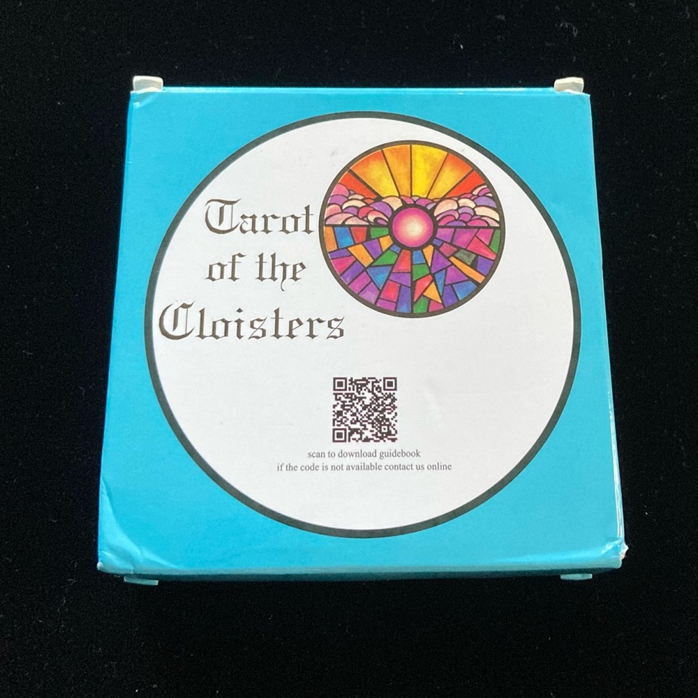 The Tarot of the Cloisters Unique round tarot cards with a mosaic design style